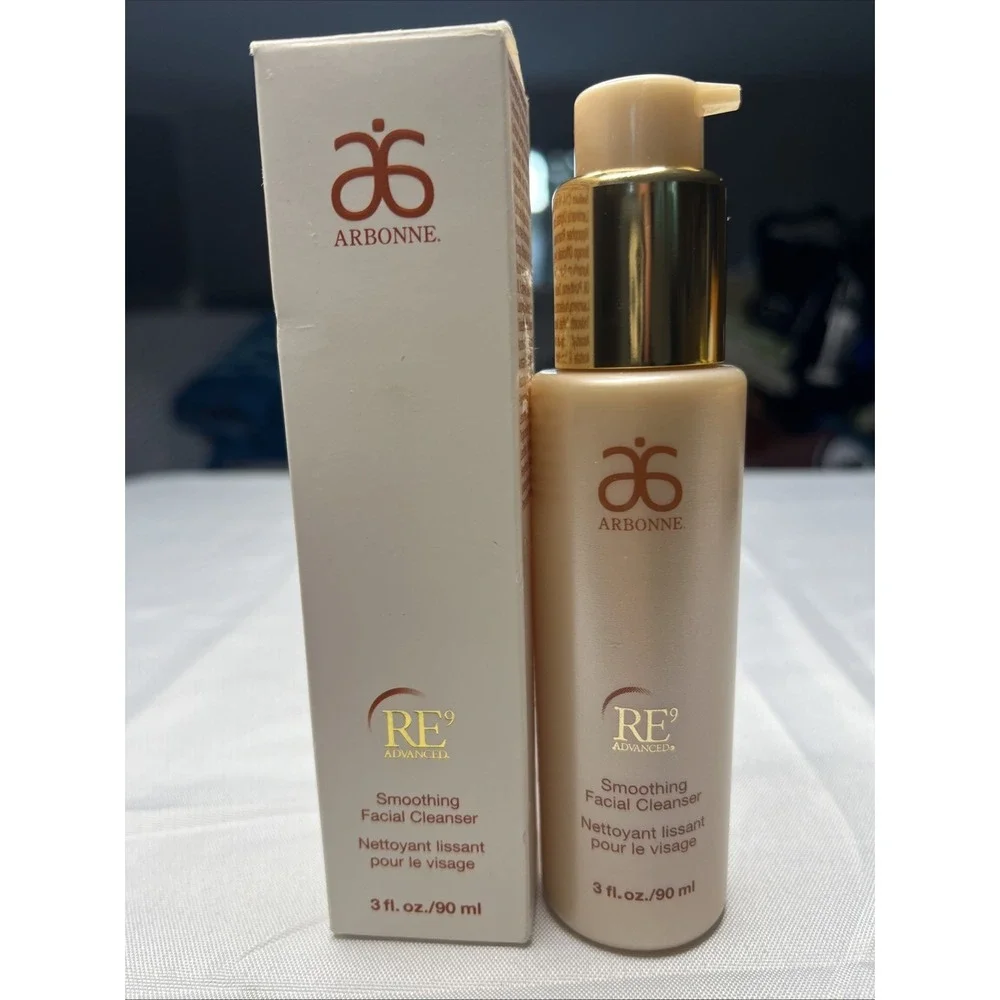 Arbonne RE9 Advanced Smoothing Facial Cleanser 3 fl oz 90 mL + Box HTF NIB New